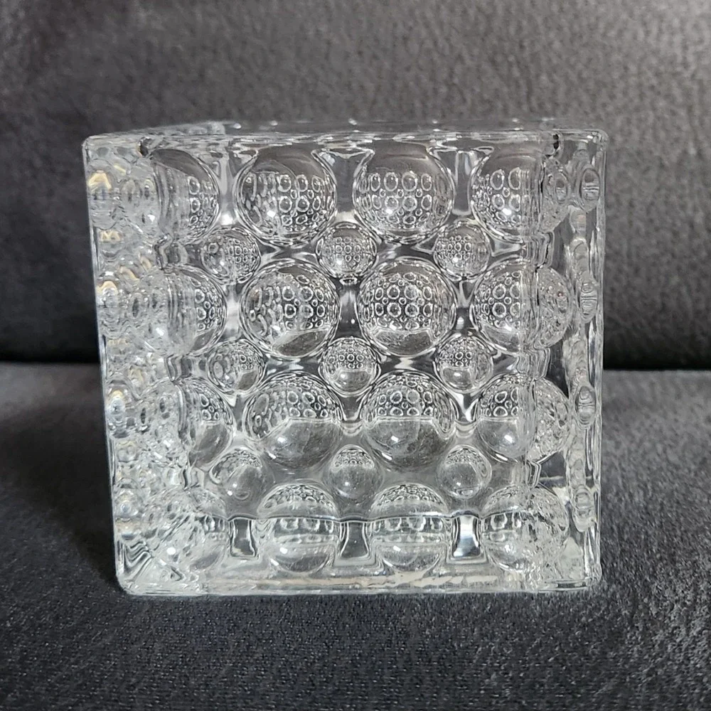 Villeroy and Boch Crystal Votive Candle Holder Reflections Square Hobnail